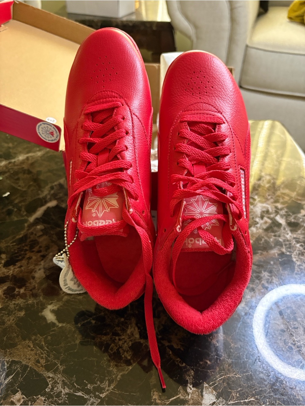 Reebok Red Women's Athletic Shoe